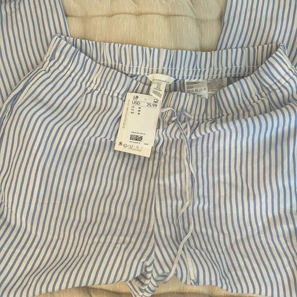 H&M Pants - Blue and white striped pants